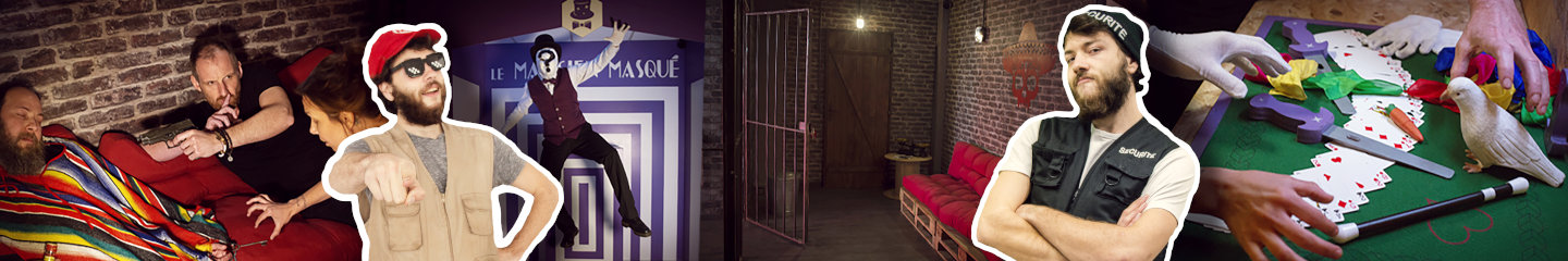 Bob présente les univers d'escape game de The Box à Metz et en Visio